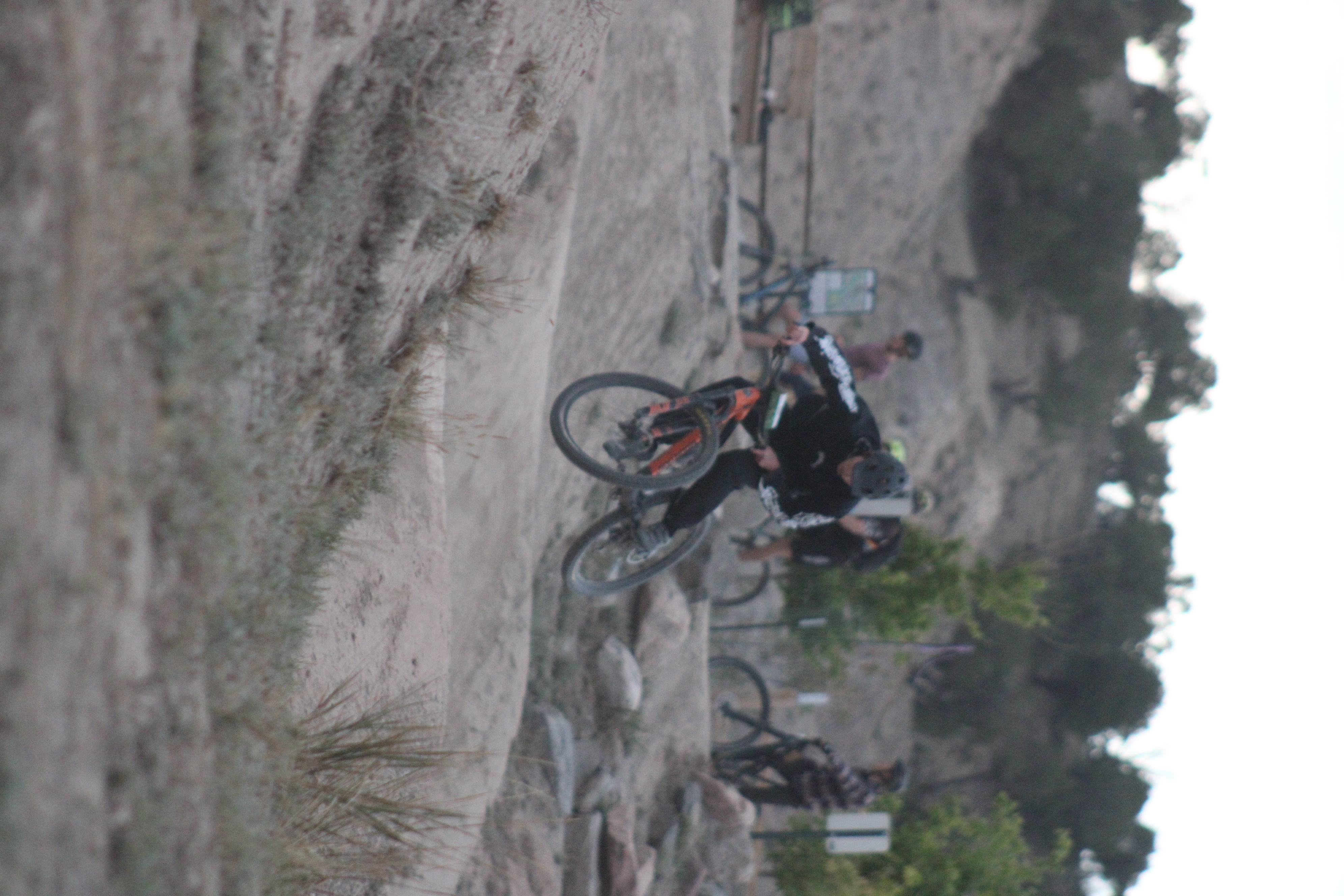 Line scouting on a ridgeline